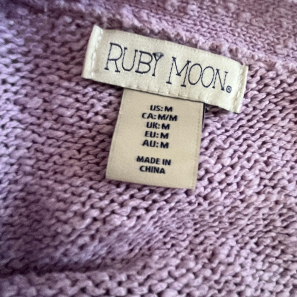Lavender Button-Back Cardigan - Picture 4 of 7